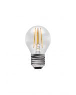 BELL 60732 3.3W LED Filament Round Bulb - ES, Clear, 2700K