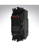 MK K4896NWMBLK Black Grid Switch + Neon 20A Washing Machine