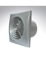 Envirovent Silver Silent 4 Inch Axial Bathroom Timer Fan