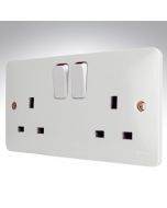 Hager Sollysta WMSS82 Switched Double Socket