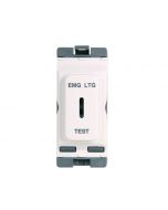 Hager Sollysta WMGKS/EL Grid 20A Double Pole Key EM LTG TEST Switch 