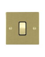 Hamilton 82R21SB-B Satin Brass 10A single 2 way light switch