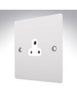 Hamilton 80US2W Gloss White 1 gang 2A Unswitched Socket