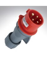 Lewden 16A 415V 5 Pin Industrial Red Plug