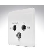 MK K3553DABWHI TV - FM/DAB - SAT Triplexer Socket