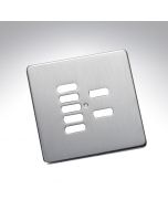 Rako 7 Button Wireless Wall Switch Cover Plate - Stainless Steel