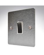 Hamilton 84R21SS-W Stainless Steel 10a 1 Gang Light Switch