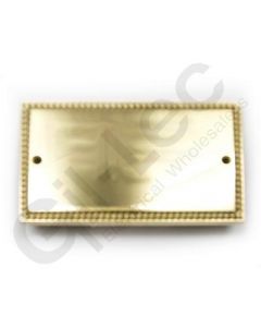 Polished Brass Double Blank Plate