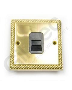 Polished Brass Telephone Master Socket