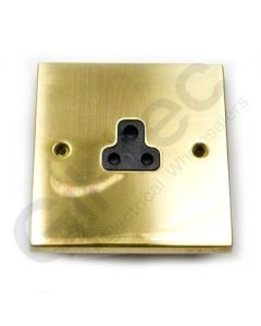 Polished Brass Unswitched 5A Socket