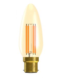 BELL 4W LED Vintage Candle Bulb Dimmable - BC, Amber, 2000K