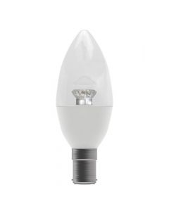 BELL 7W LED Dimmable Candle Bulb Clear - SBC, 2700K