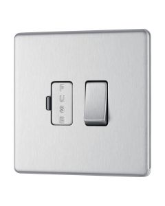 BG FBS50 Screwless Flat Plate Stainless Steel Switched 13A Fused Connection Unit