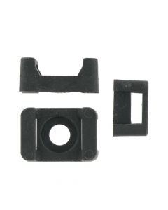 Cable Tie Saddle Black Pack of 100
