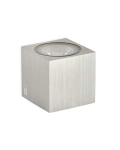 Collingwood MC010 S RED LED Mini Cube Light Brushed Stainless Steel Finish, Red