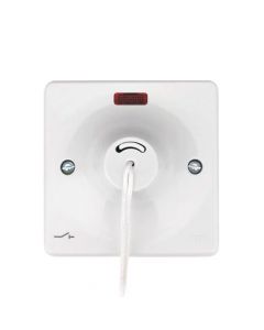 Hager Sollysta WMCS50N 2 Pole Ceiling Switch with LED Indicator 