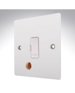 Hamilton 80FOCWH-W Gloss White 13A Fuse and Cable Outlet