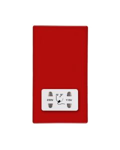 Hamilton 7RCSHSW CFX Gloss Red Shaver Socket Dual Voltage
