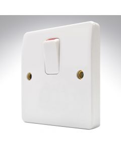 MK K5403WHI 20a DP Switch + Base Outlet - Deep Plate