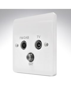 MK K3553DABWHI TV - FM/DAB - SAT Triplexer Socket