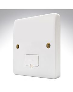 MK K337WHI Unswitched Spur + Base Outlet - Deep Plate