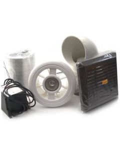 Luminair Shower Fan and Light Kit + Humidistat