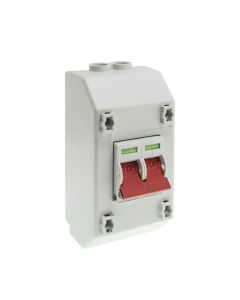 Wylex 100A DP Mains Switch & Enclosure