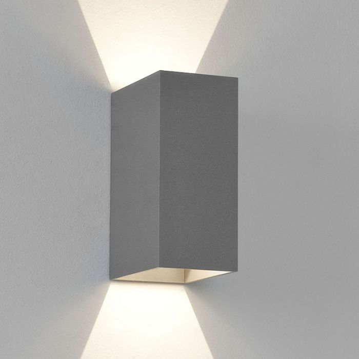Astro 1298001 Oslo 160 LED Wall Light Textured Painted Silver