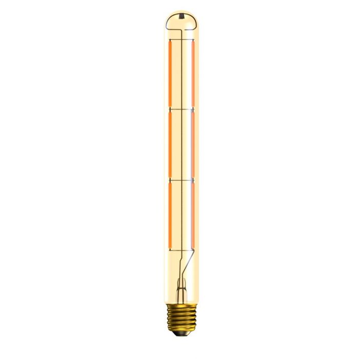BELL 60822 5.7W LED Vintage Tubular Lamp Dimmable - ES, Amber, 2000K, 280mm