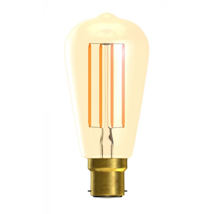 BELL 60795 3.3W LED Vintage Squirrel Cage - BC, Amber, 2000K