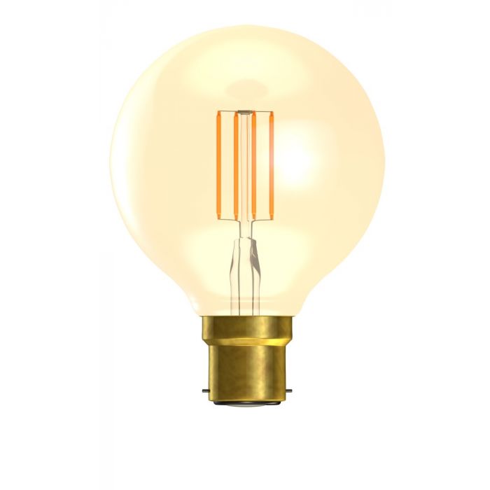 BELL 60803 3.3W LED Vintage Globe Dimmable - BC, Amber, 2000K