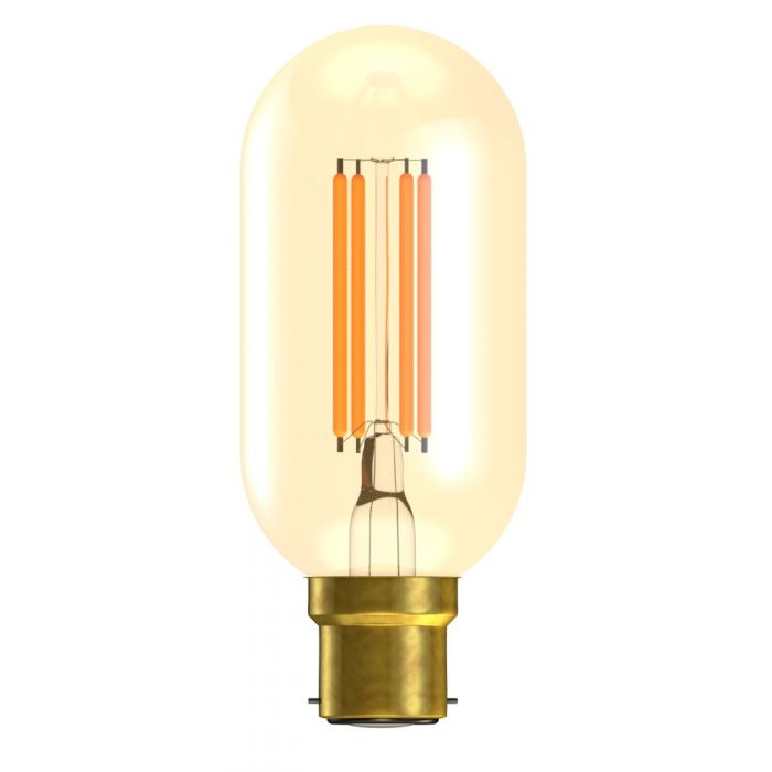 BELL 60819 3.3W LED Vintage Tubular Lamp Dimmable - BC, Amber, 2000K