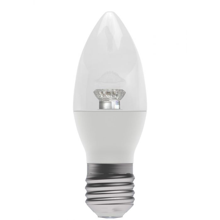 BELL 60573 2.1W LED 35mm Dimmable Candle Bulb Clear - ES, 4000K