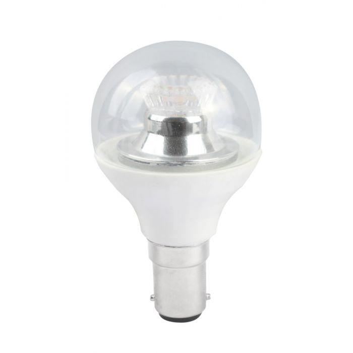 BELL 60579 2.1W LED 45mm Dimmable Round Bulb Ball Clear - SBC, 2700K