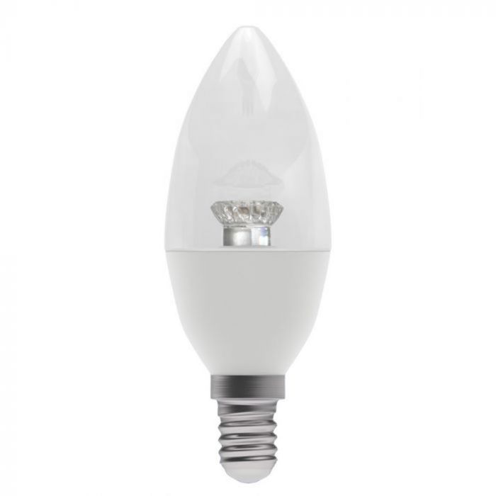 BELL 60576 3.9W LED Dimmable Candle Bulb Clear - SES, 2700K