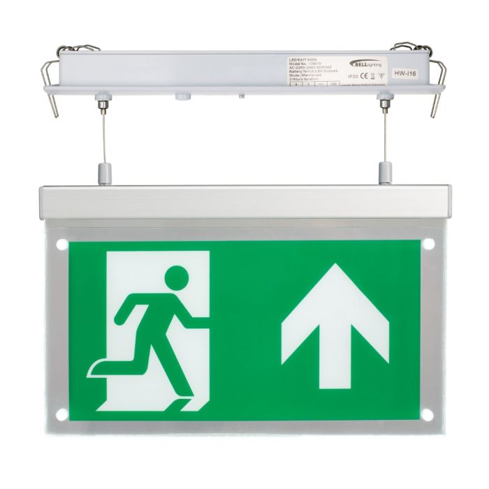Bell Suspended Recessed Emergency LED Exit Blade