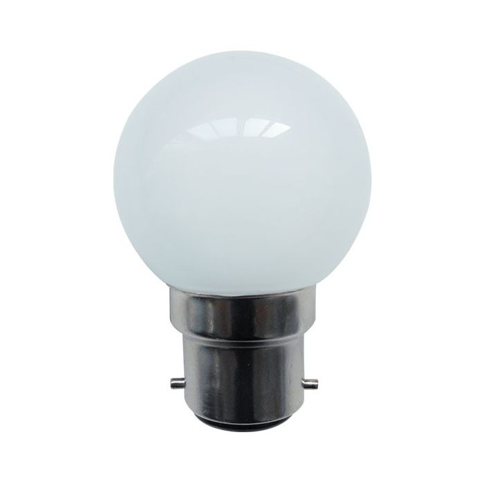 BELL 1W LED Blue Round Bulb - BC, 110V/240V