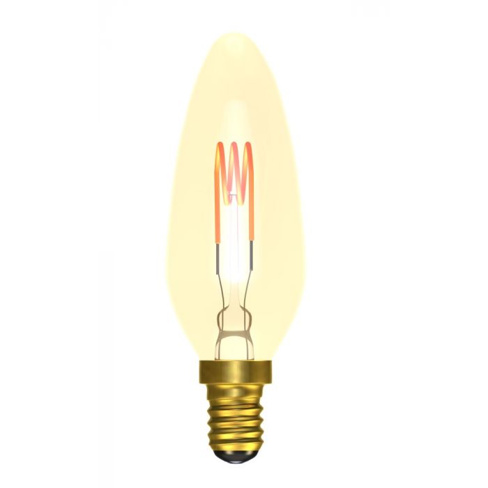 BELL 4W LED Vintage Soft Coil Candle Bulb Dimmable - SES, Amber, 2000K