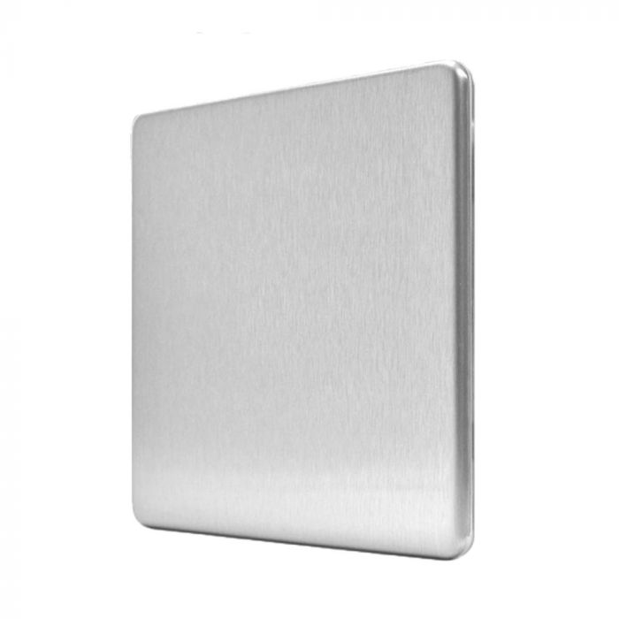 BG FBS94 Screwless Flat Plate Stainless Steel Single Blank Plate