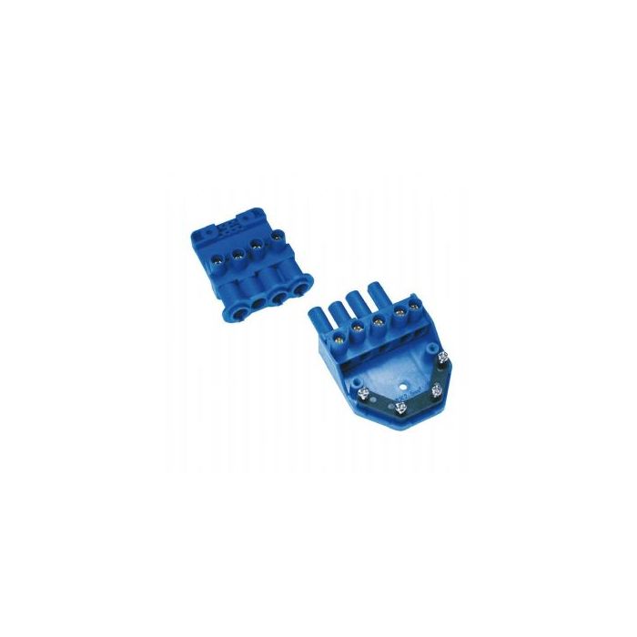 Scolmore Click Flow 20A 4-Pin Plug-In Connector with Loop Terminal CT202C