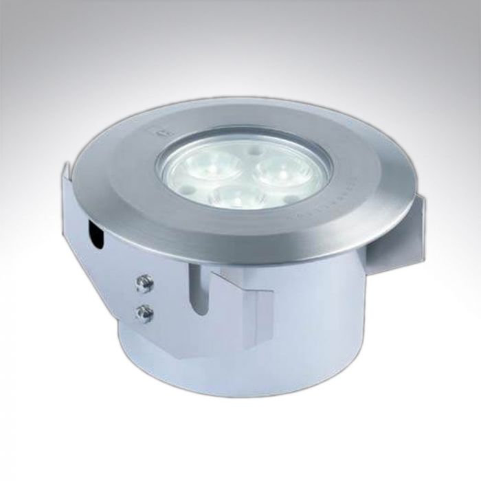IP67 Mains Voltage Stainless Steel Round LED Ground Light Cool White