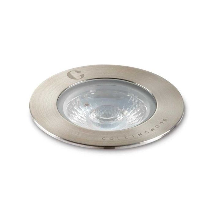 Collingwood GL040DNBX27 LED Ground Light Brushed Stainless Steel Finish