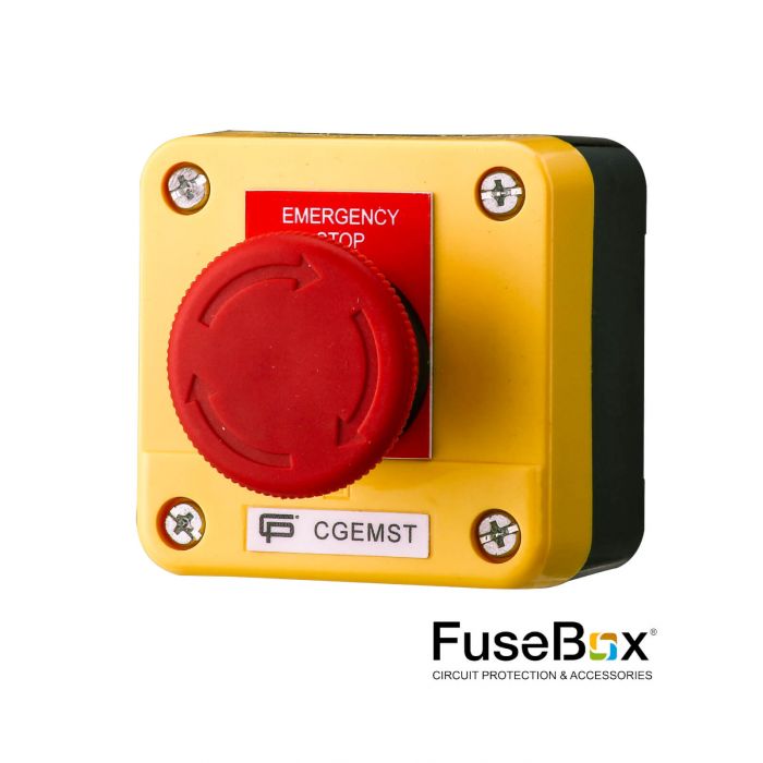 FuseBox CGEMST Emergency Stop Station Twist To Reset (N/C AUX)