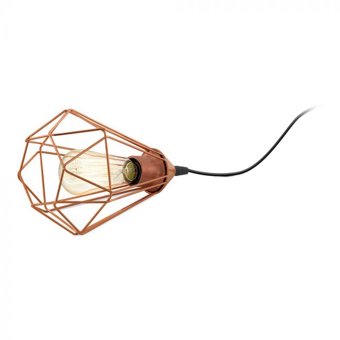 Eglo 94197 Tarbes Vintage Cage Table Lamp Copper