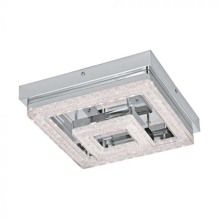 Eglo 95659 Fradelo Double Square LED Crystal Ceiling Fitting