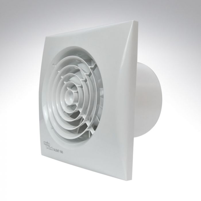 Envirovent Silent 4 Inch Axial Bathroom Humidistat + Timer Fan