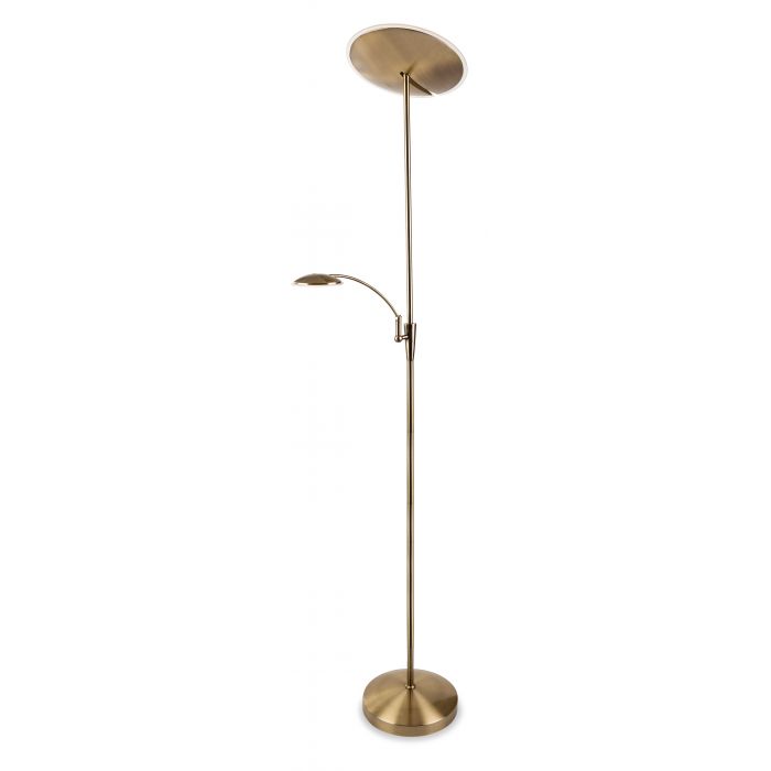 Firstlight 7659AB Horizon LED Floor Lamp Antique Brass