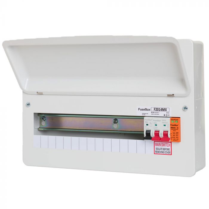 FuseBox F2014MX 14 Way RCBO Consumer Unit with Surge Protection
