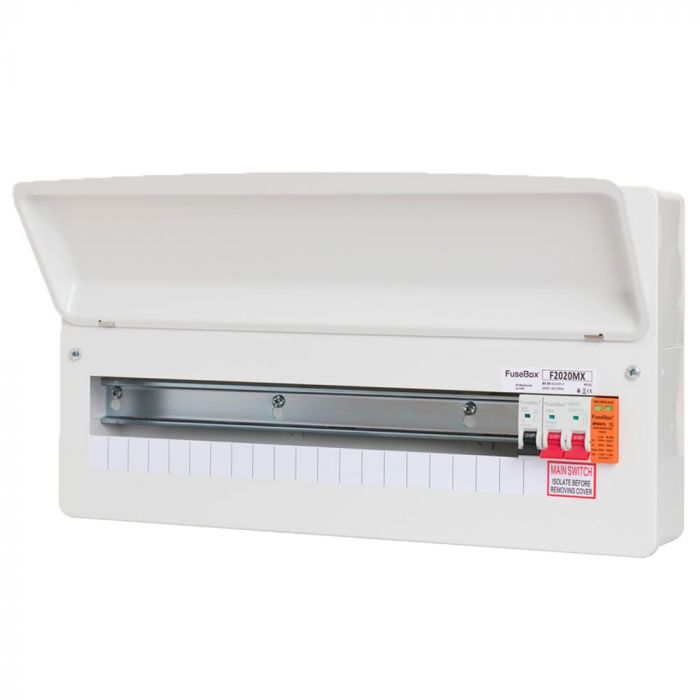 FuseBox F2020MX 20 Way RCBO Consumer Unit with Surge Protection