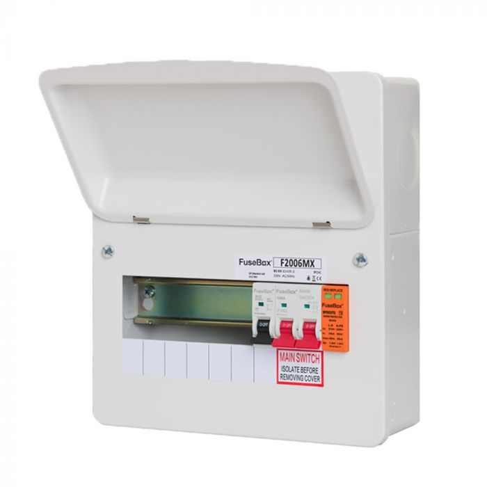 FuseBox F2006MX 6 Way RCBO Consumer Unit with Surge Protection